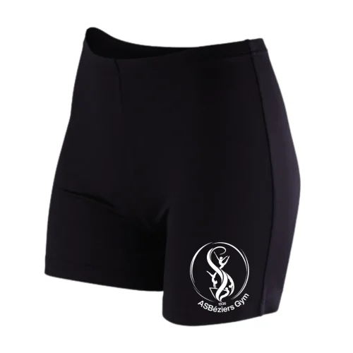 Short danse modern jazz taille haute Fille ASB Gym