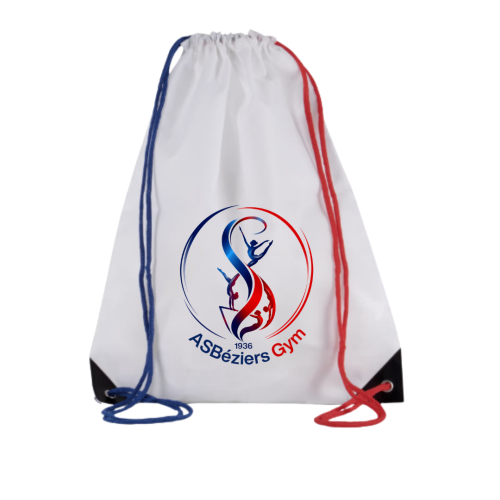 ASB GYM Sac à cordons Blanc